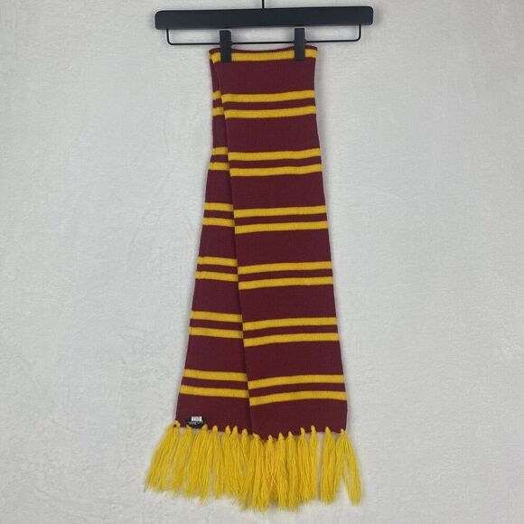 Harry Potter Gryffindor Scarf Red Yellow Logo Striped - Picture 3 of 6